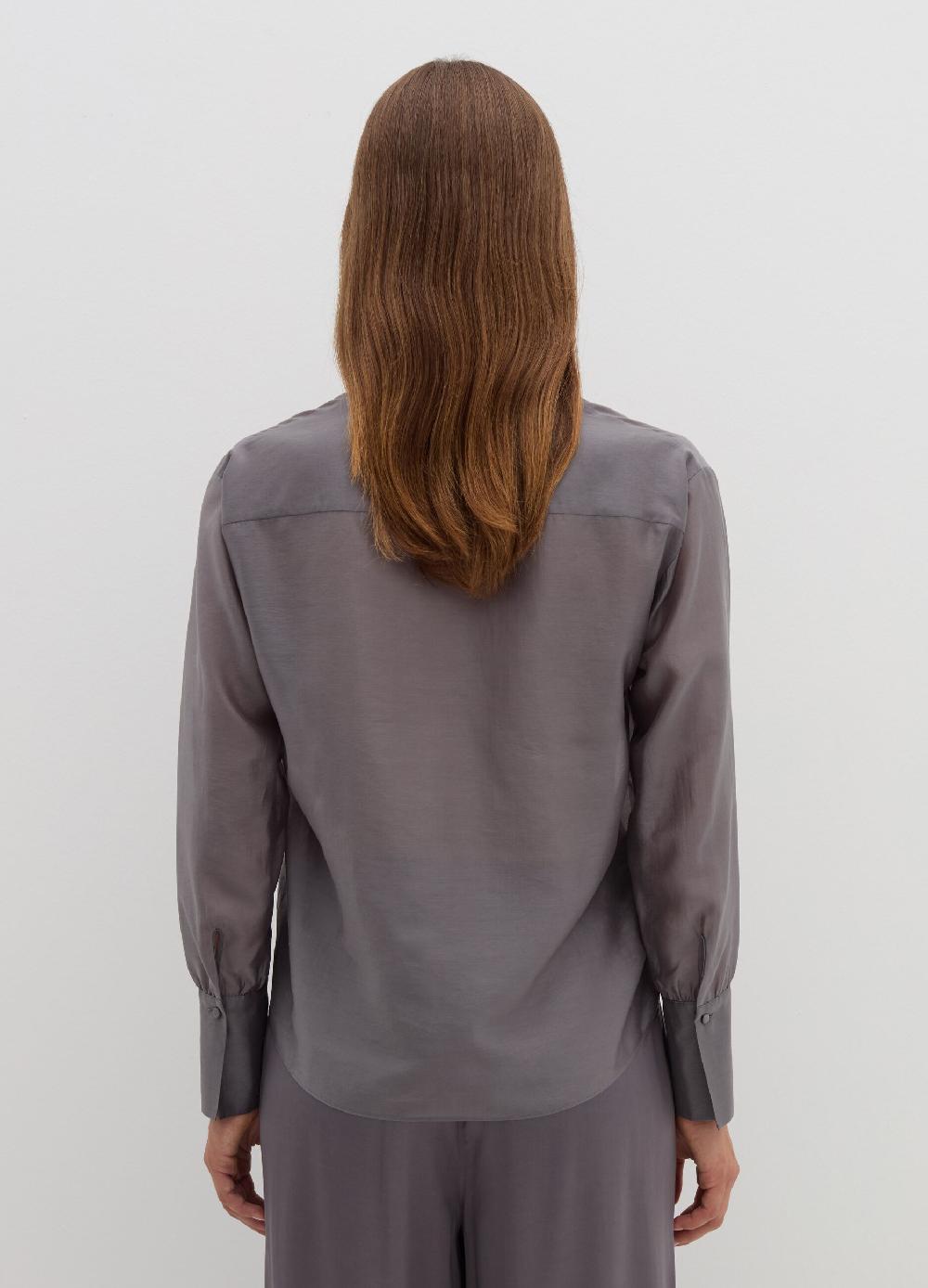 Stefanel Blusa in Tencel muslin con fiocco Nuova
