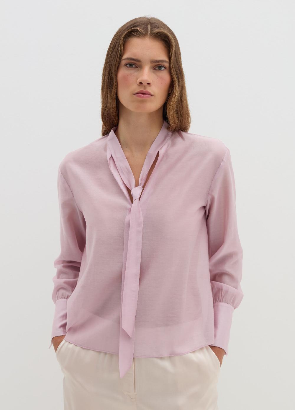 Stefanel Blusa in Tencel muslin con fiocco 2025
