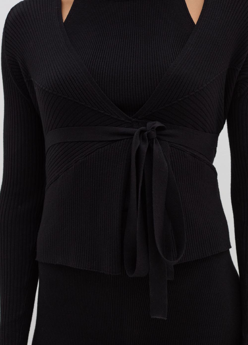 Stefanel Cardigan in crêpe a costine Qualità