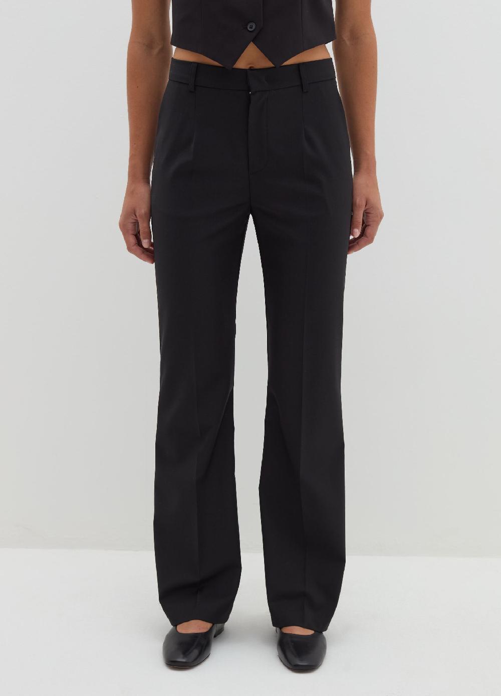 Stefanel Pantalone straight fit in fresco lana Pezzi Unici