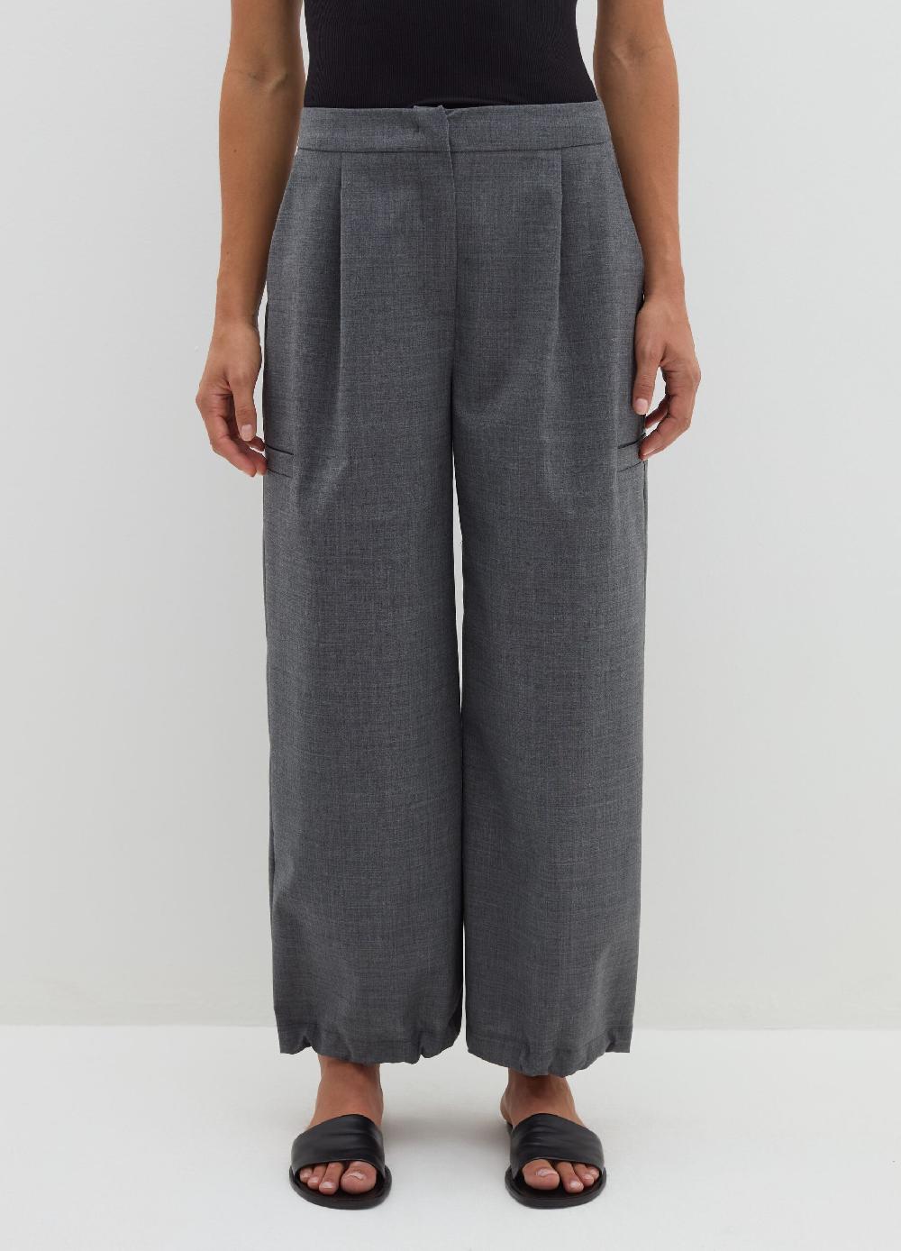 Stefanel Pantalone a gamba larga in fresco lana Negozi Online