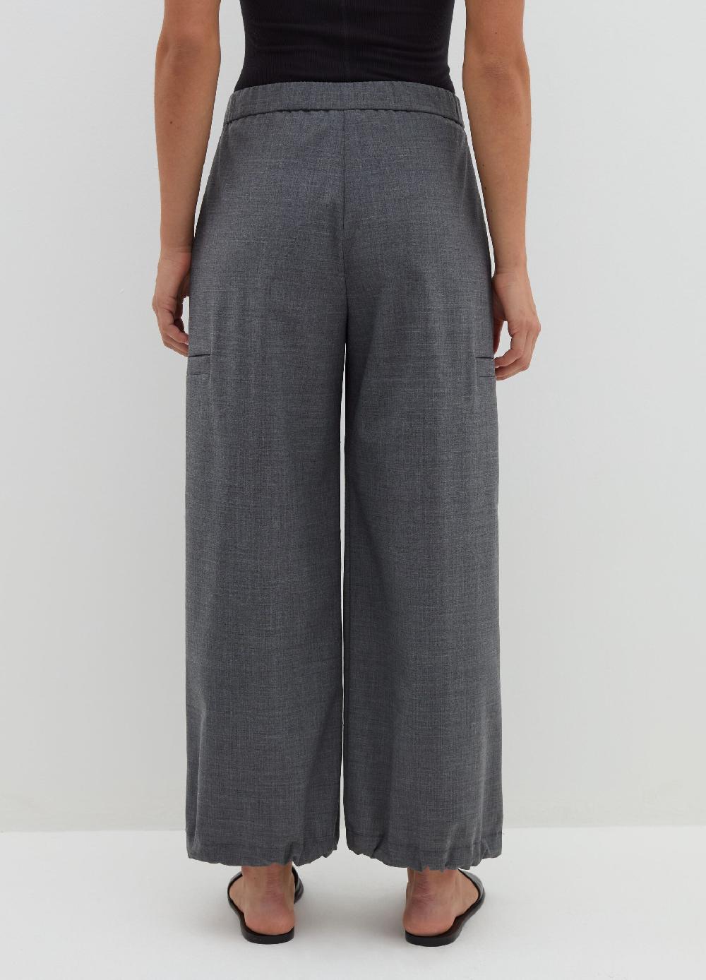 Stefanel Pantalone a gamba larga in fresco lana Negozi Online