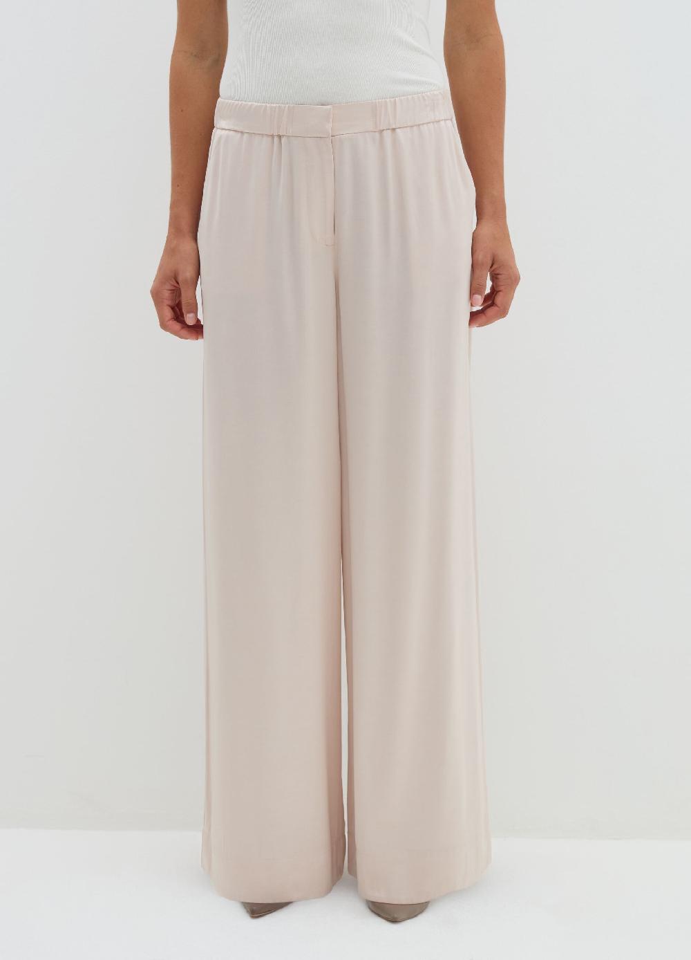 Stefanel Pantalone fluido pigiama in viscosa satin Promozione Limitata