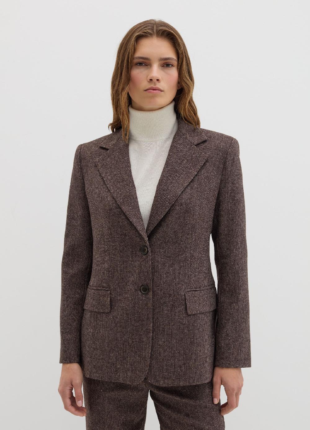 Stefanel Blazer monopetto in tweed In Vendita
