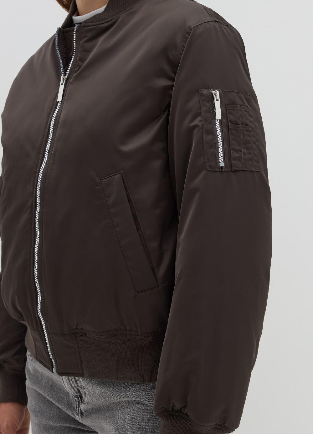Stefanel Bomber full-zip effetto satin Vendita Calda