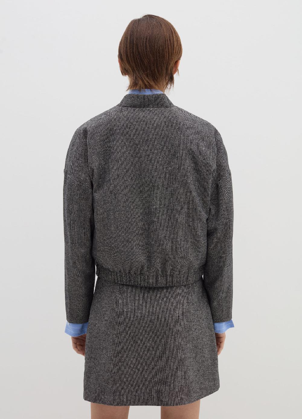 Stefanel Giacca corta in tweed con bottoni Saldi Di Fabbrica