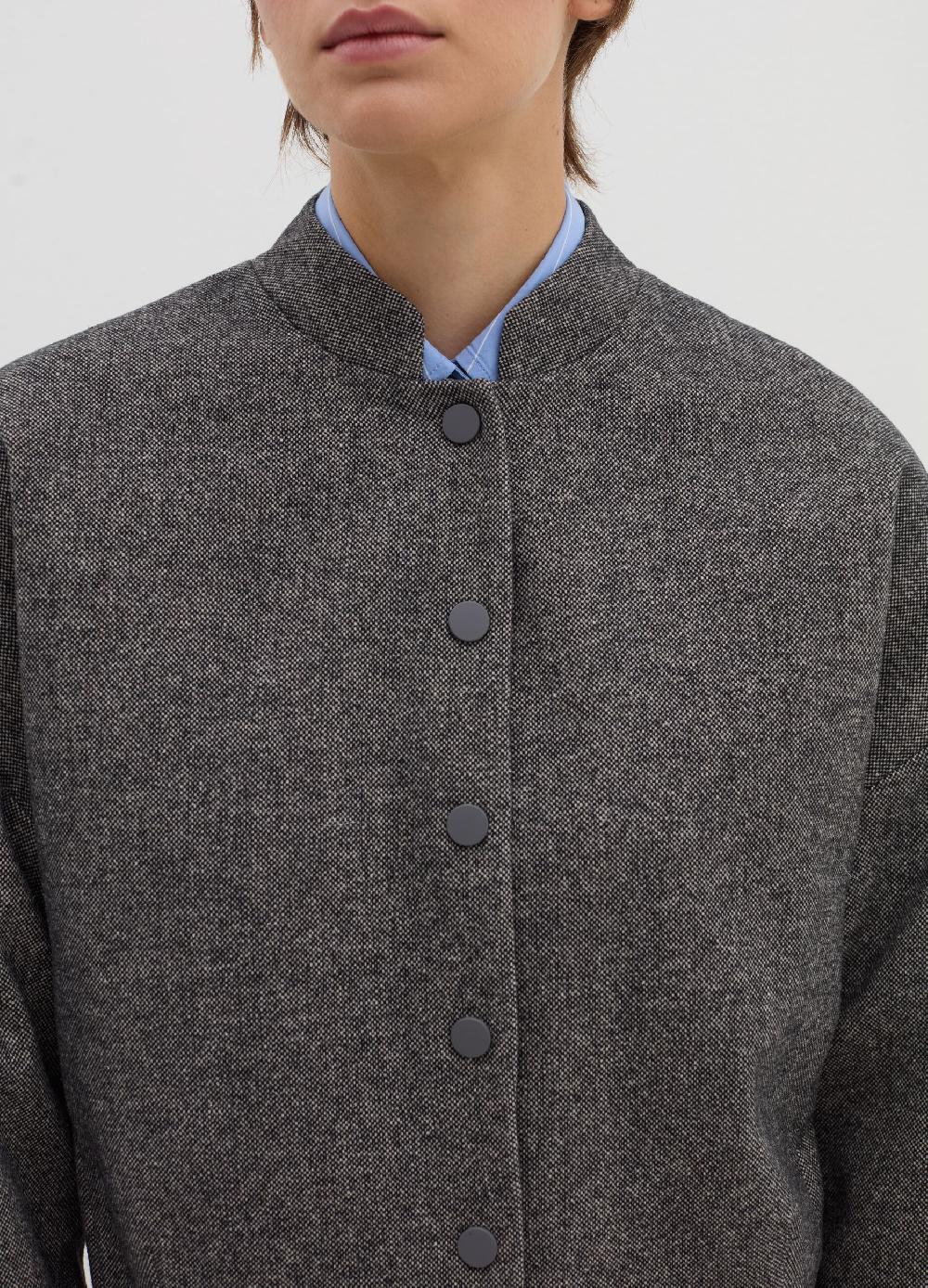 Stefanel Giacca corta in tweed con bottoni Saldi Di Fabbrica