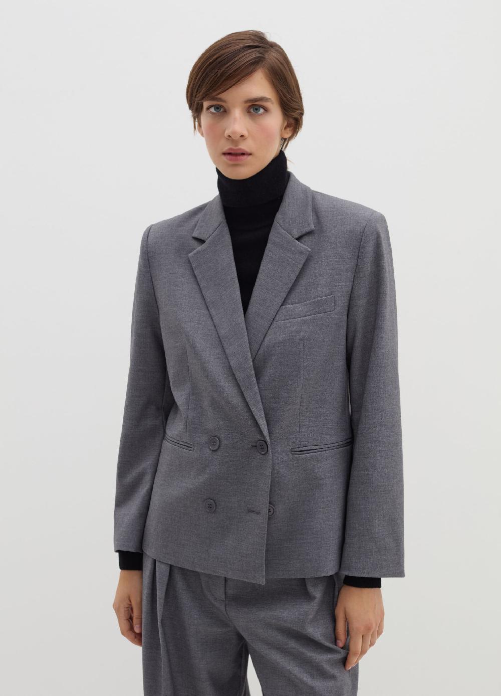 Stefanel Blazer doppiopetto in flanella Vendite Flash