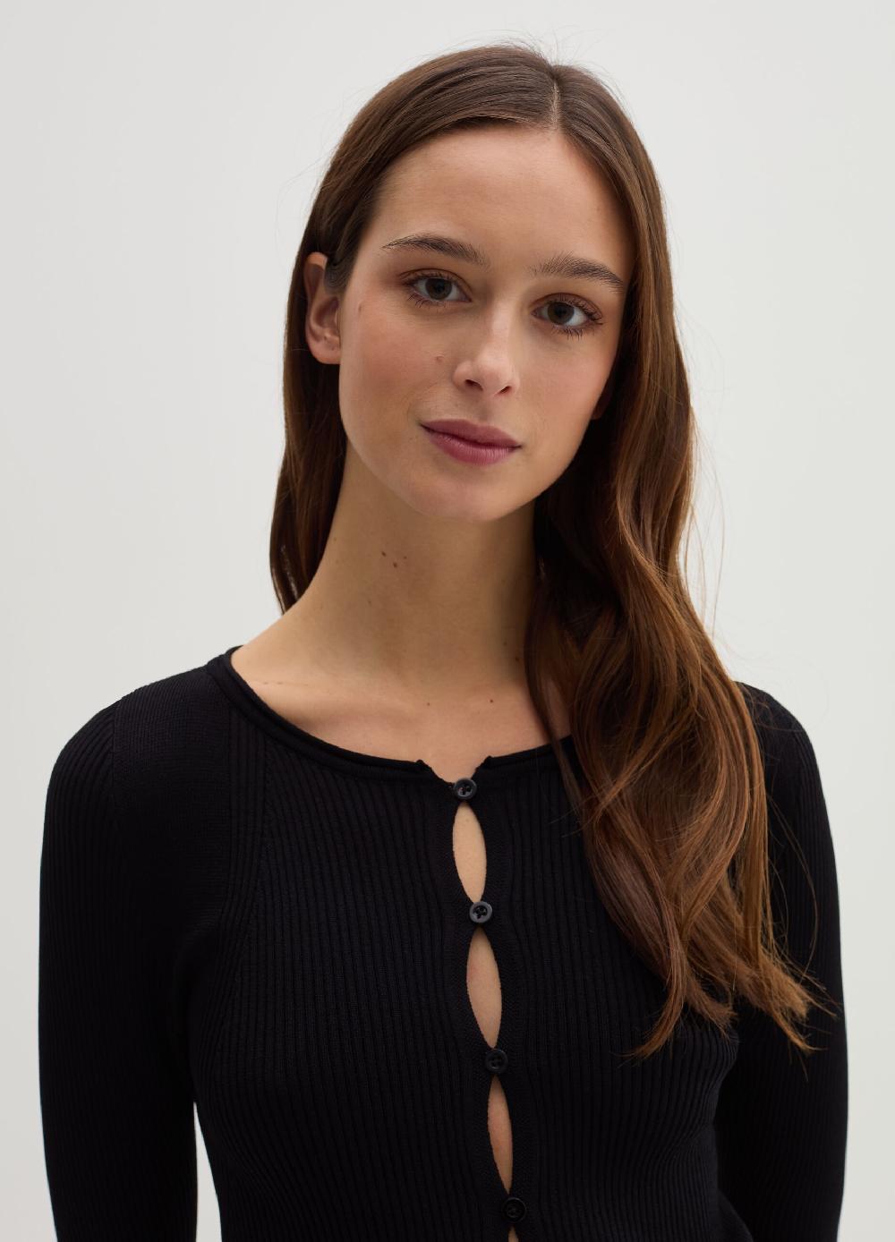 Stefanel Cardigan in crêpe con dettagli cut out 2025