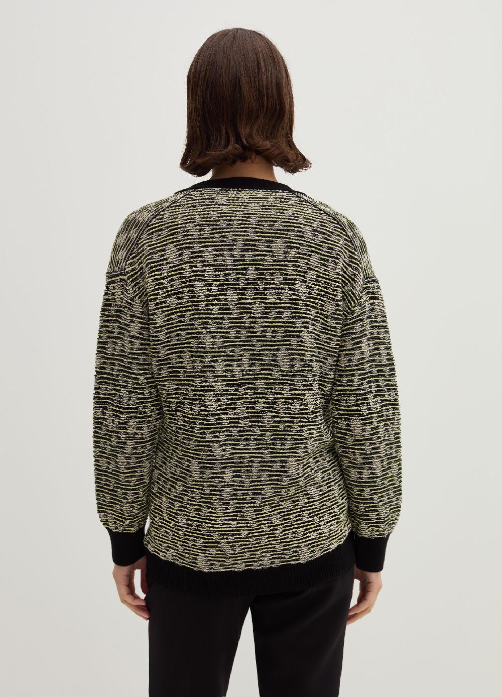 Stefanel Cardigan jacquard con scollo a V 2025
