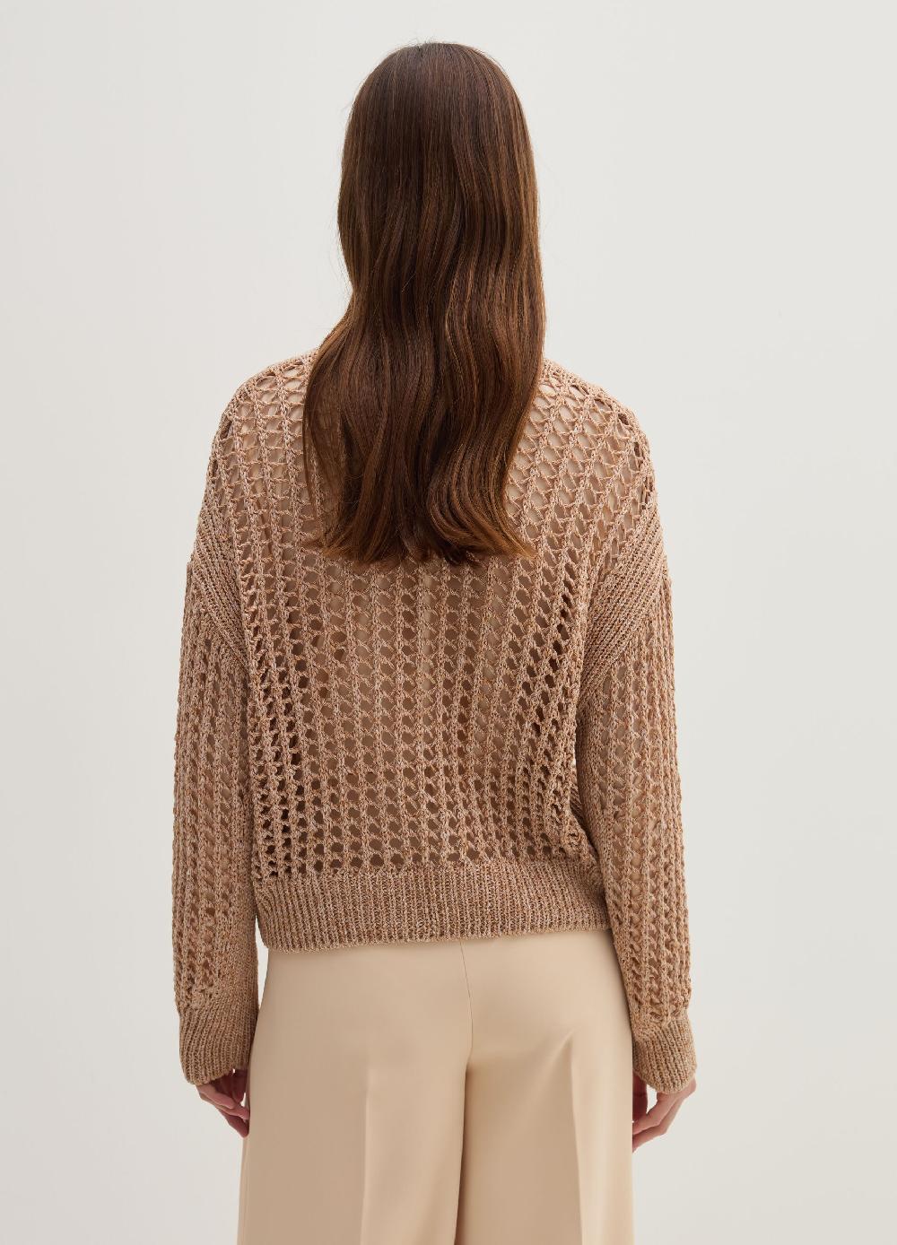 Stefanel Cardigan over trama forata effetto mouline Nuovo