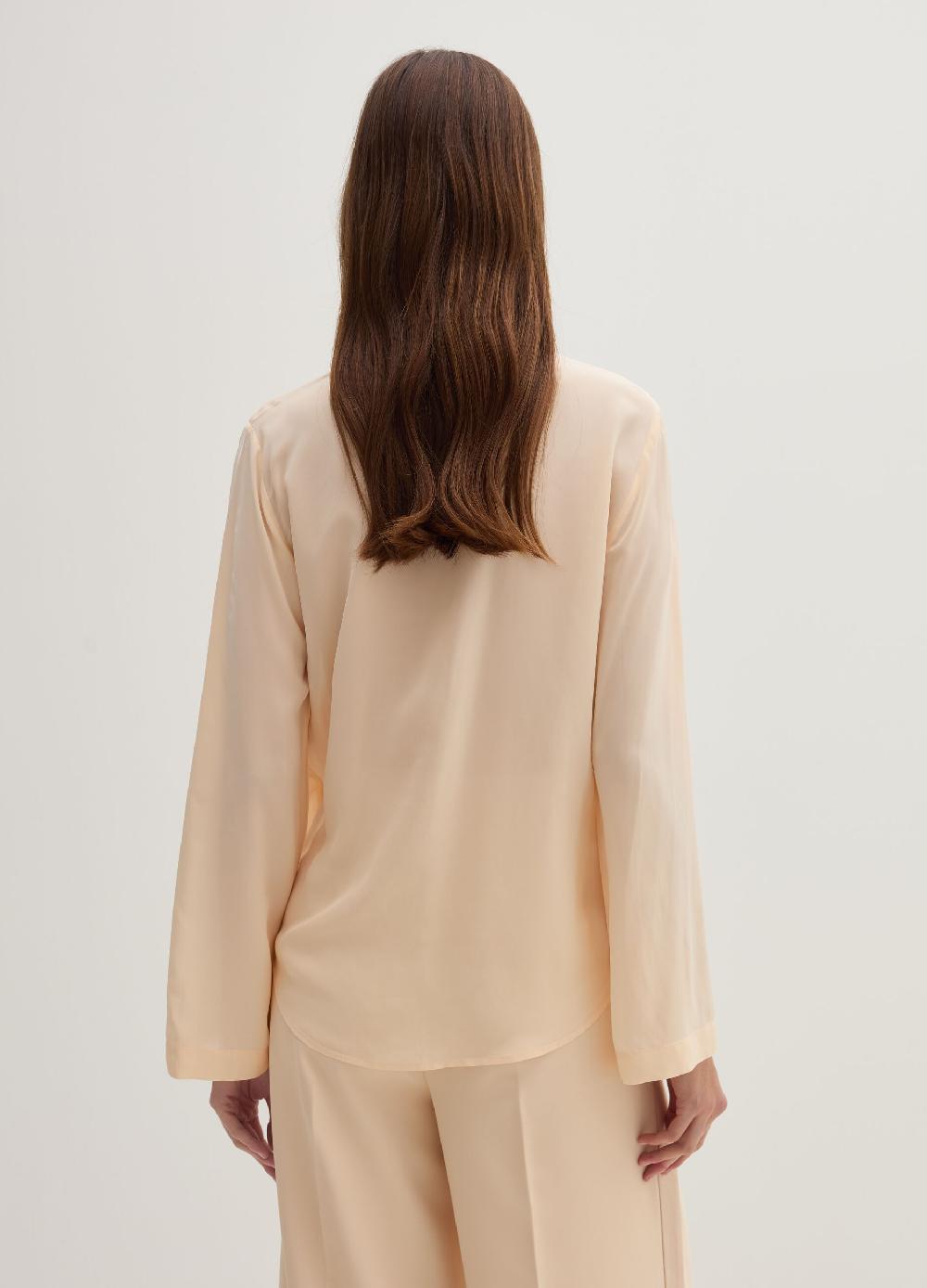Stefanel Blusa in crêpe de chine scollo con incrocio Qualità