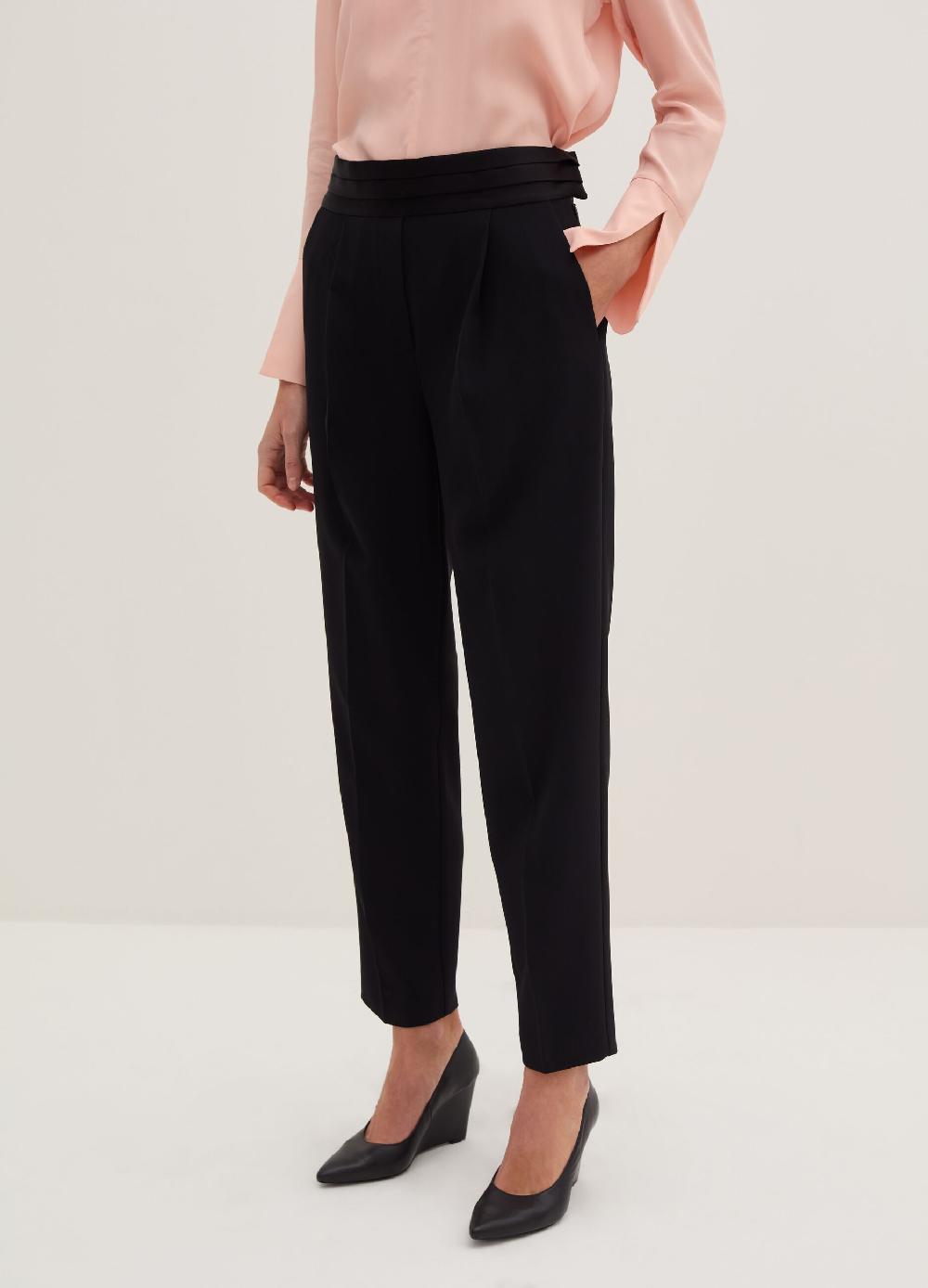 Stefanel Pantalone ankle straight fit in cadi tecnico Promozione
