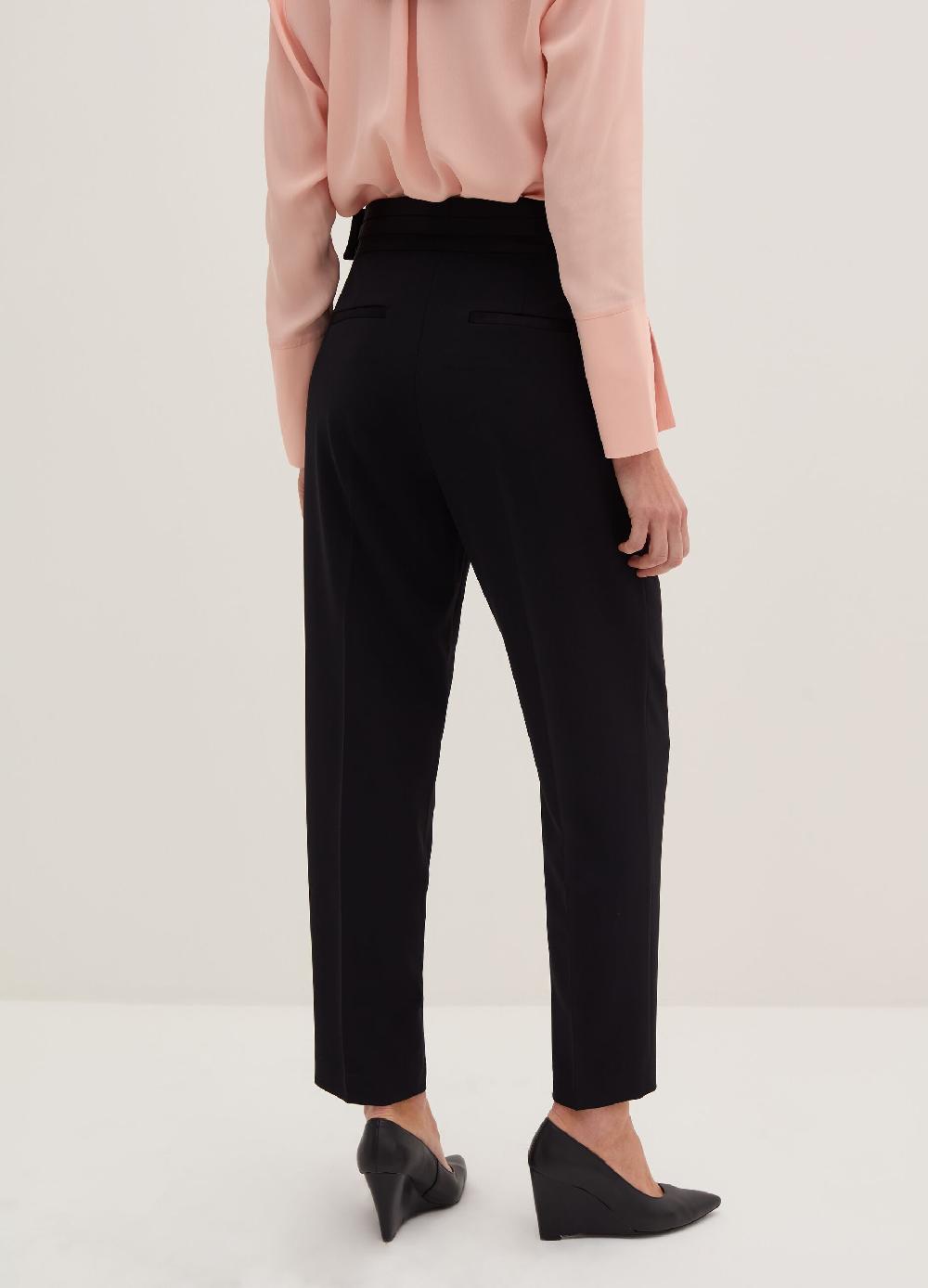 Stefanel Pantalone ankle straight fit in cadi tecnico Promozione
