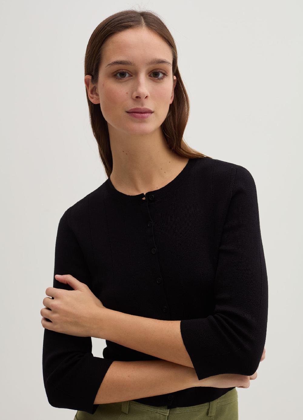 Stefanel Cardigan con maniche a tre quarti Acquista Ora