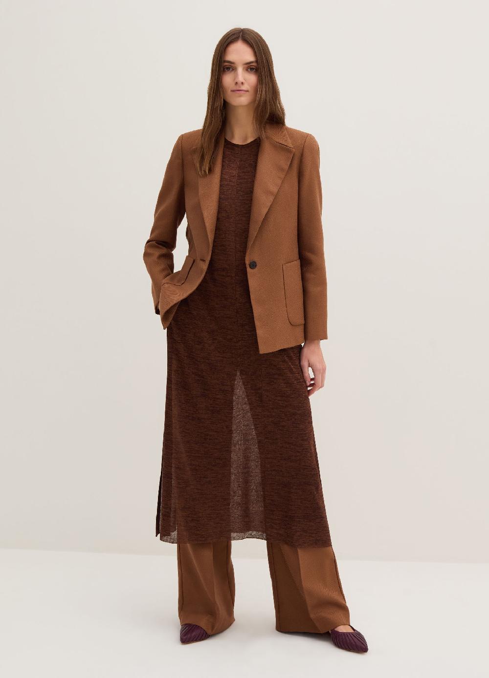 Stefanel Blazer monopetto in shiny twill con tasche Convenienza
