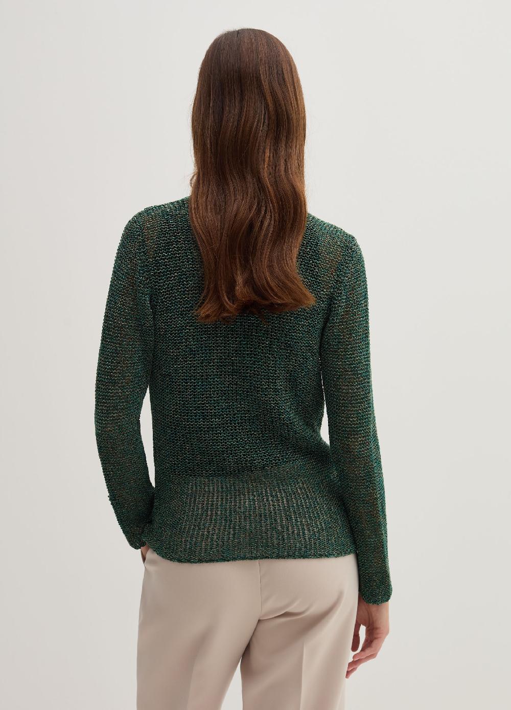 Stefanel Maglia semilucida traforata jacquard Sconto