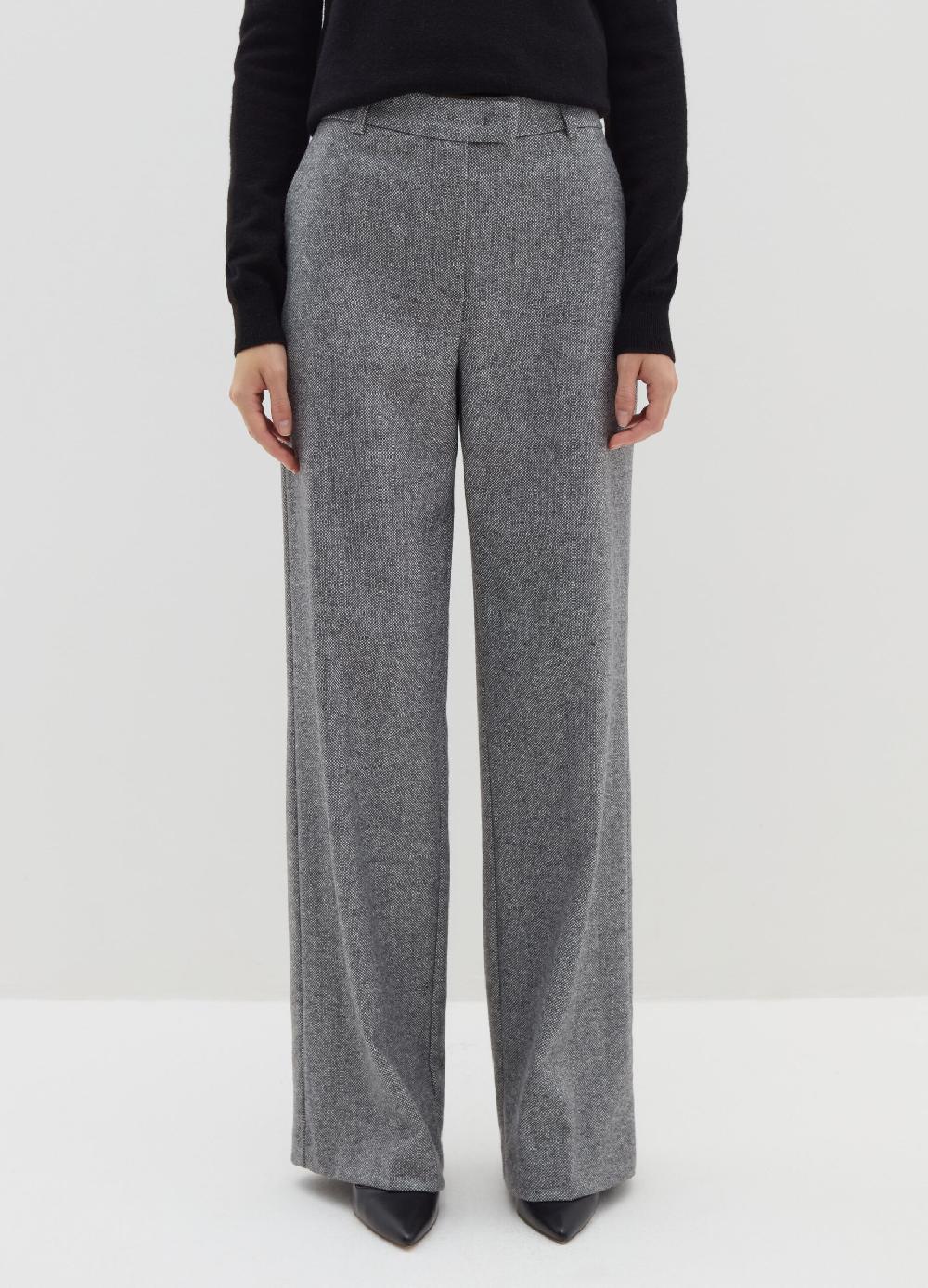Stefanel Pantalone palazzo in tweed In Linea