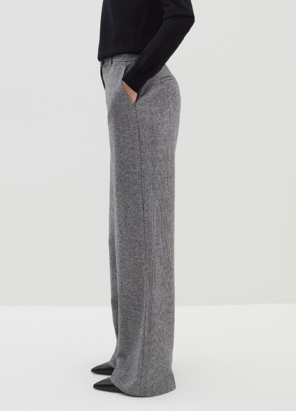 Stefanel Pantalone palazzo in tweed In Linea