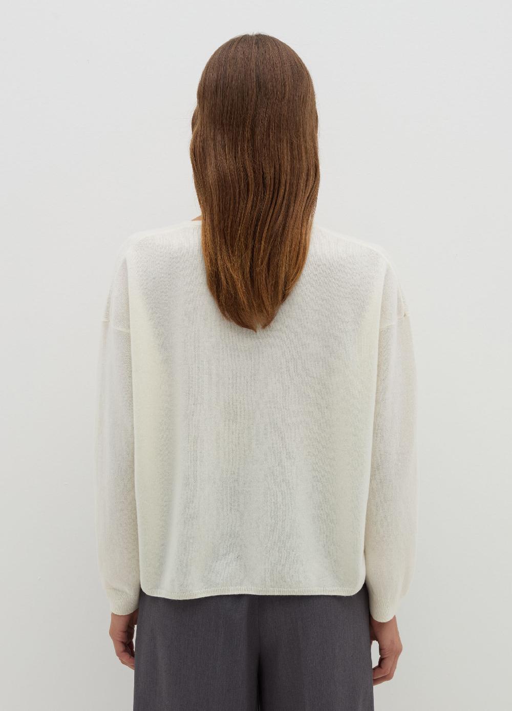 Stefanel Pullover in lana e cashmere con scollo a V Acquista Ora