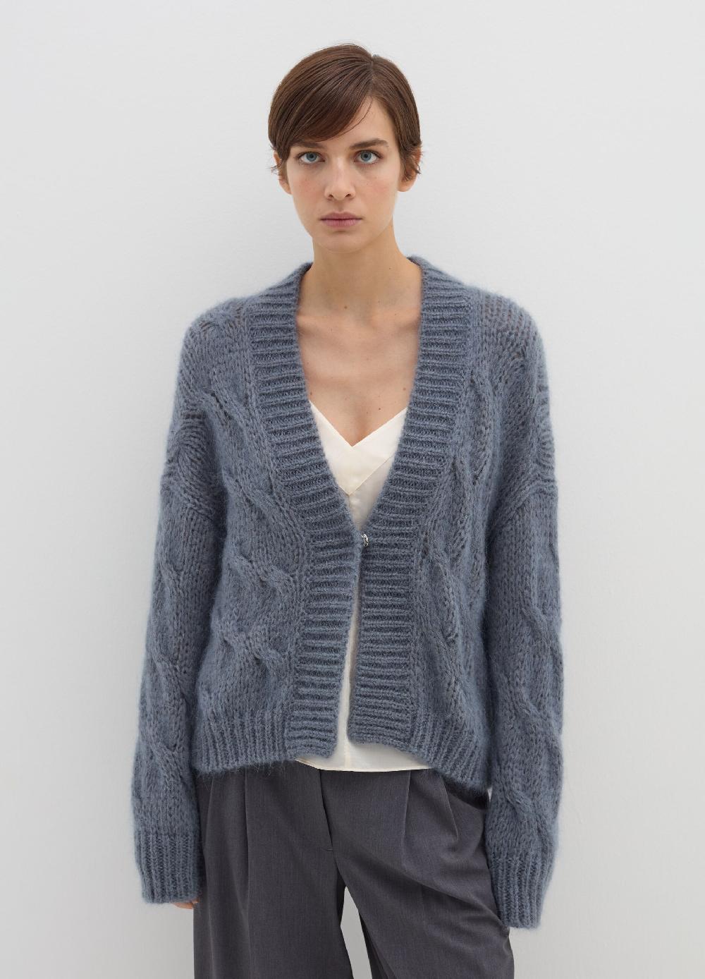 Stefanel Cardigan oversize a treccia con scollo a V Fino Al -60%