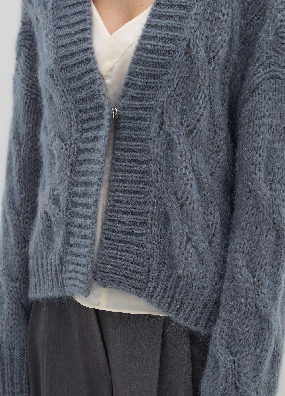 Stefanel Cardigan oversize a treccia con scollo a V Fino Al -60%
