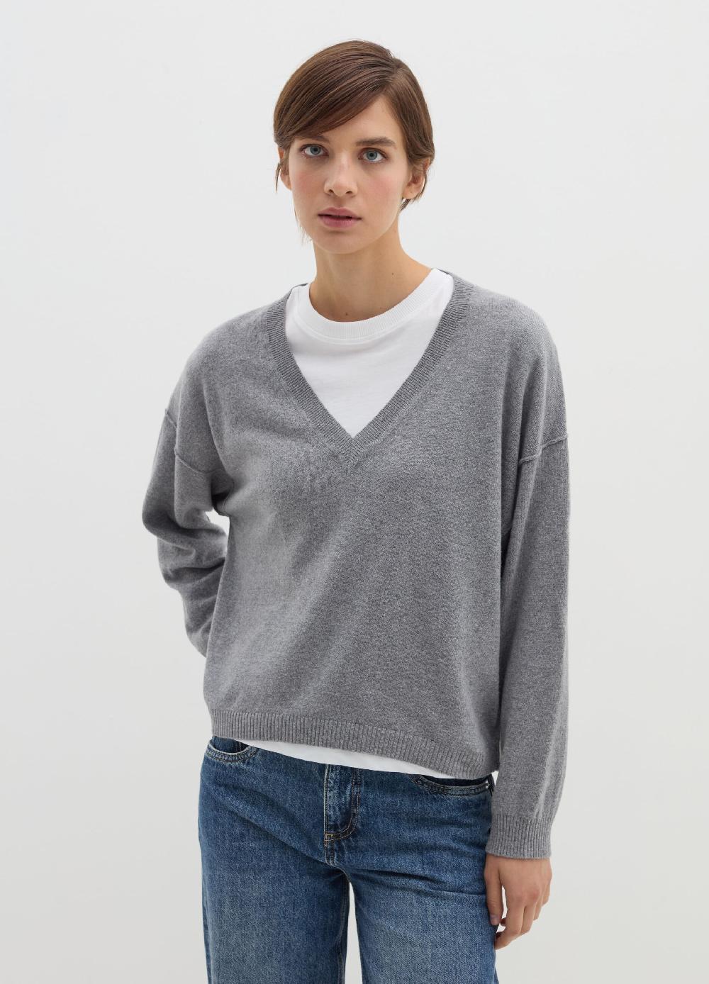Stefanel Pullover oversize in lana viscosa e cashmere Prezzo Ridotto