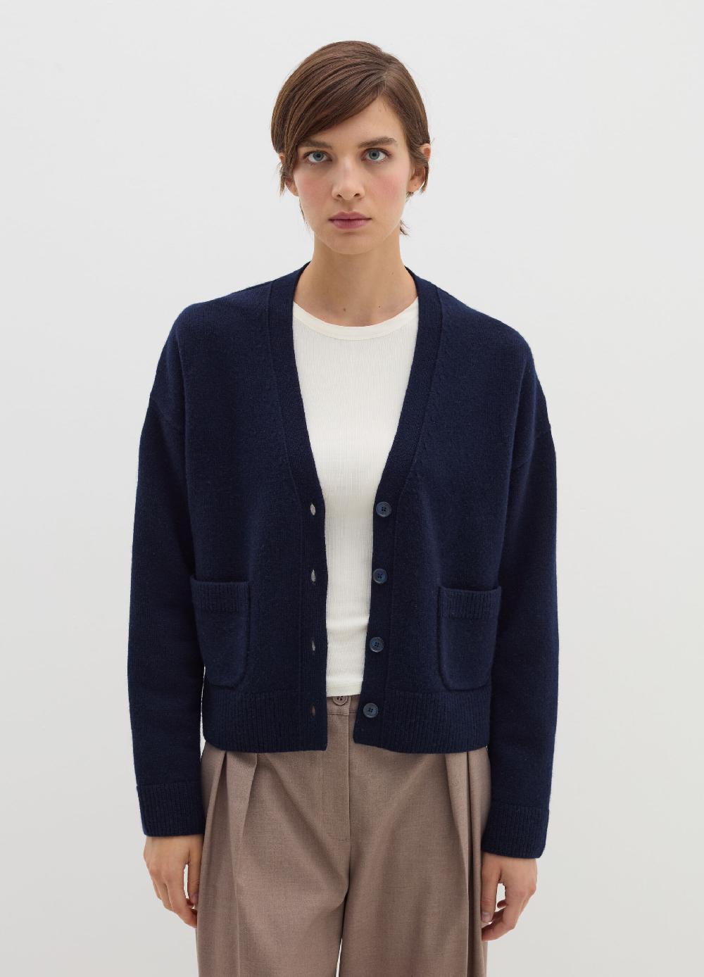 Stefanel Cardigan in lana e cashmere con scollo a V Sottocosto