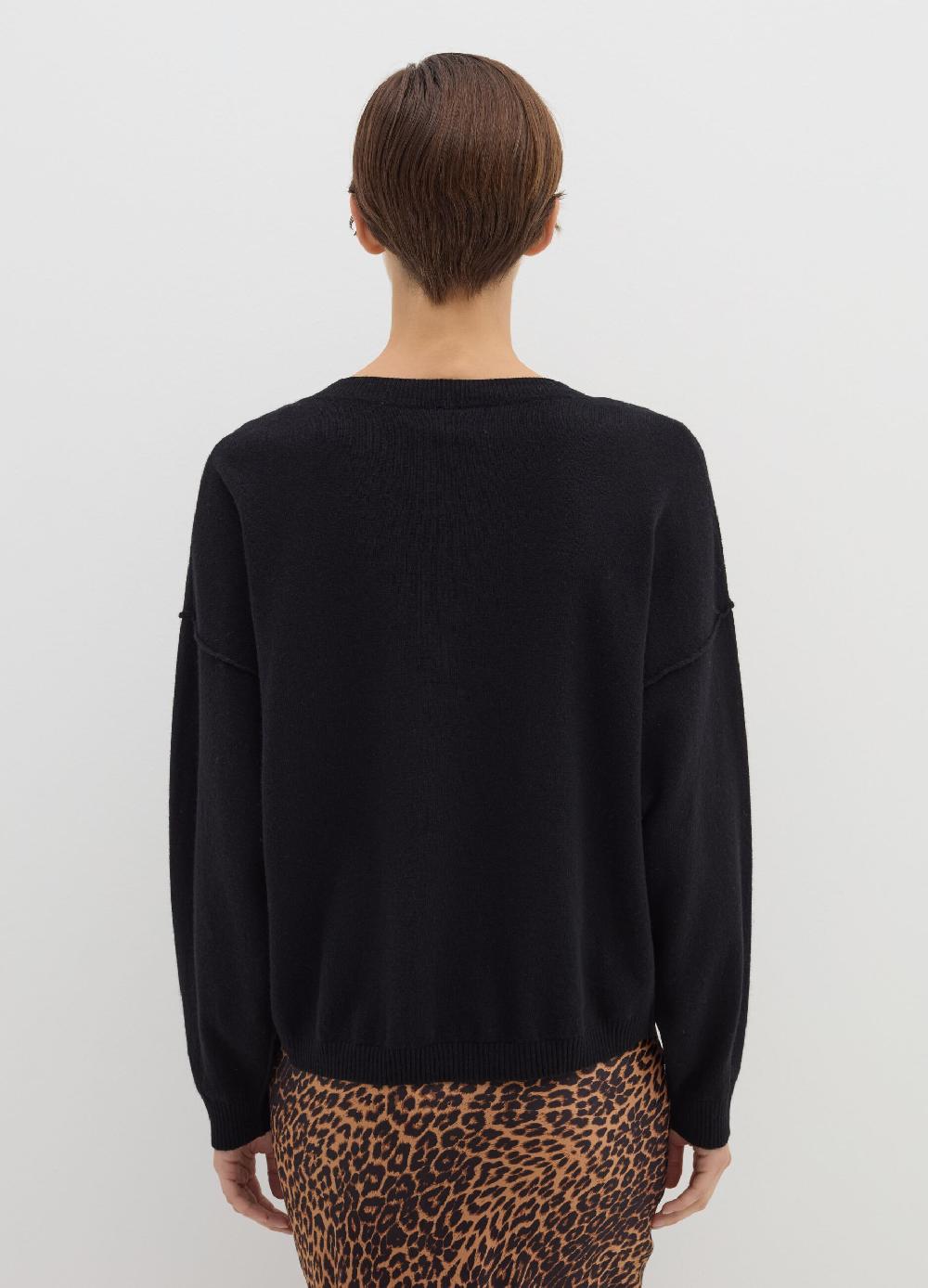Stefanel Pullover in lana viscosa e cashmere con scollo a V Presa