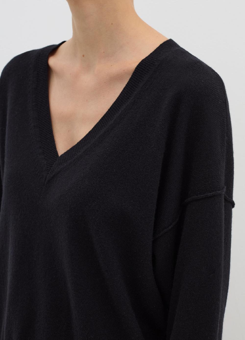 Stefanel Pullover in lana viscosa e cashmere con scollo a V Presa