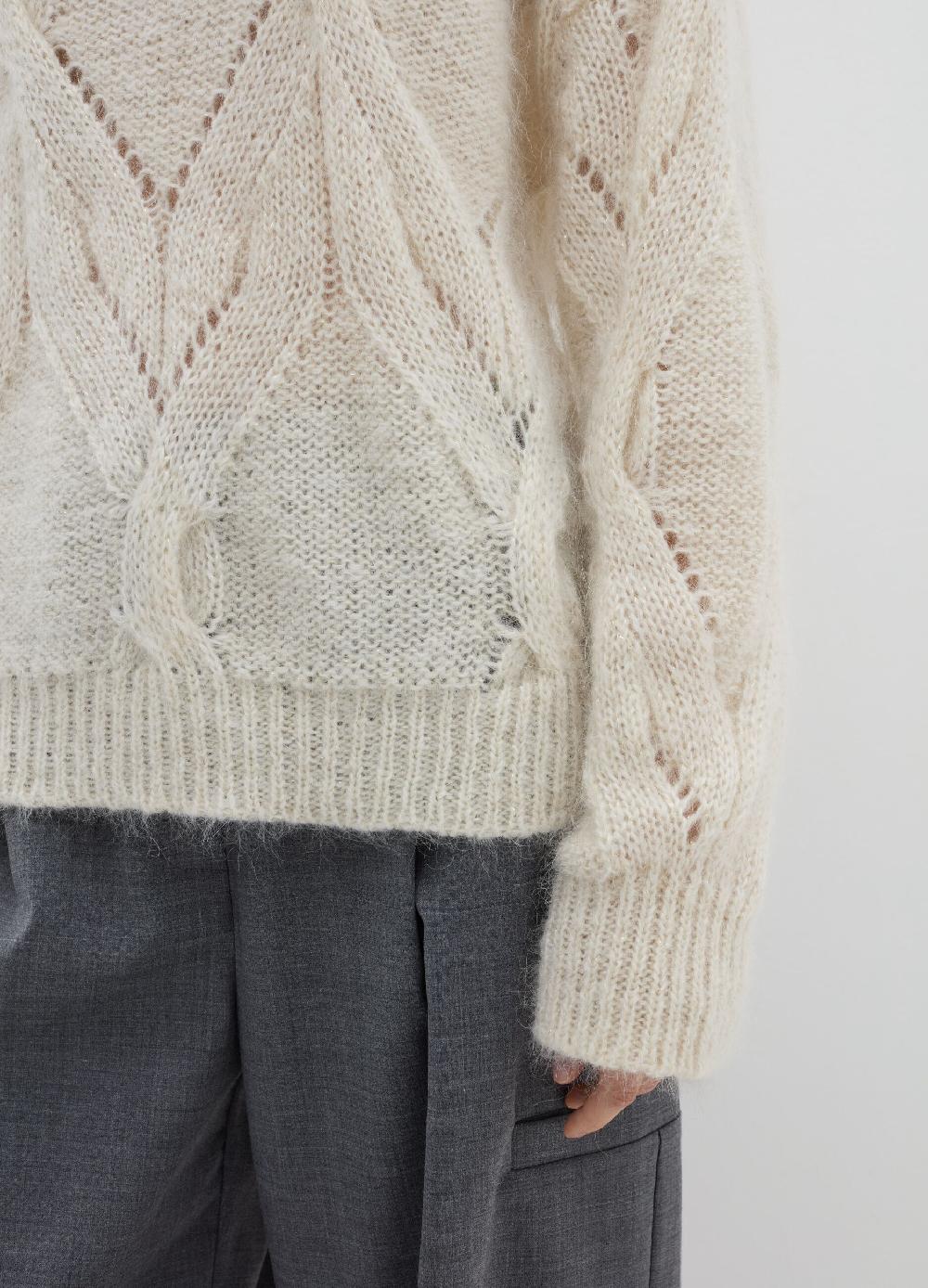 Stefanel Pullover a trecce con lurex Offerte