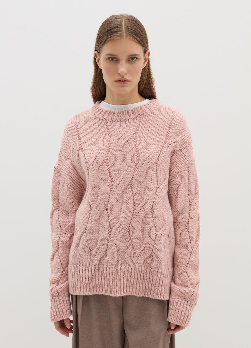 Stefanel Pullover oversize con lavorazione a treccia Saldi Di Fabbrica
