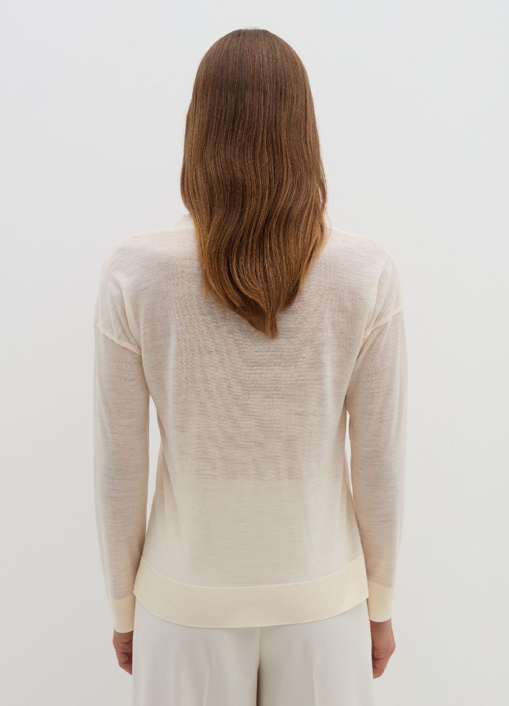 Stefanel Maglia a maniche lunghe in lana e Lyocell Latest stili