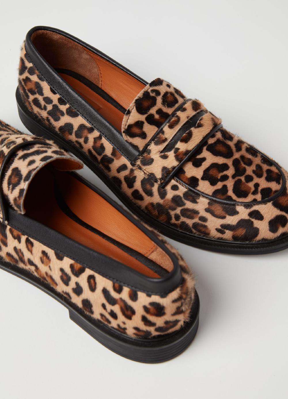 Stefanel Mocassino in cavallino animalier Vendita