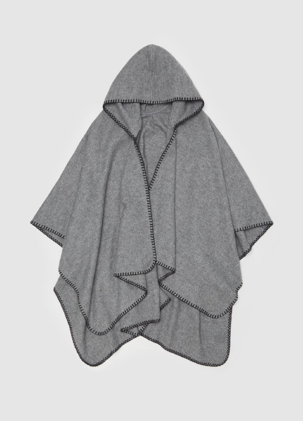 Stefanel Poncho aperto con cappuccio Vendita