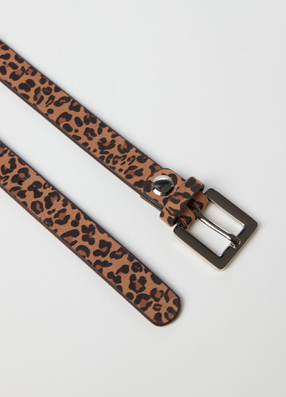 Stefanel Cintura in pelle animalier Promozione Limitata