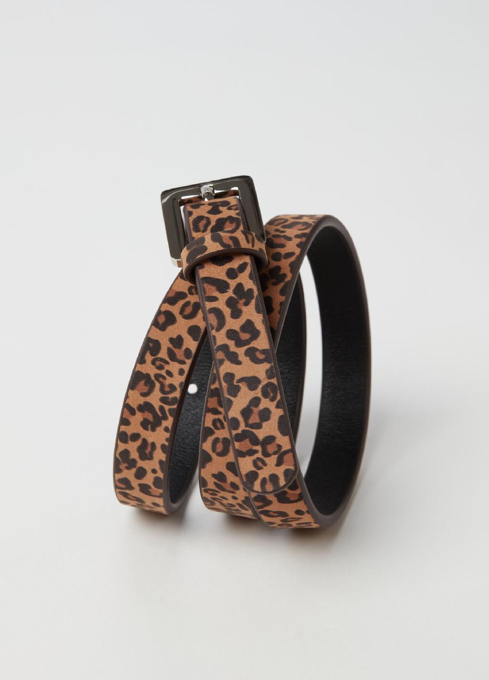 Stefanel Cintura in pelle animalier Promozione Limitata