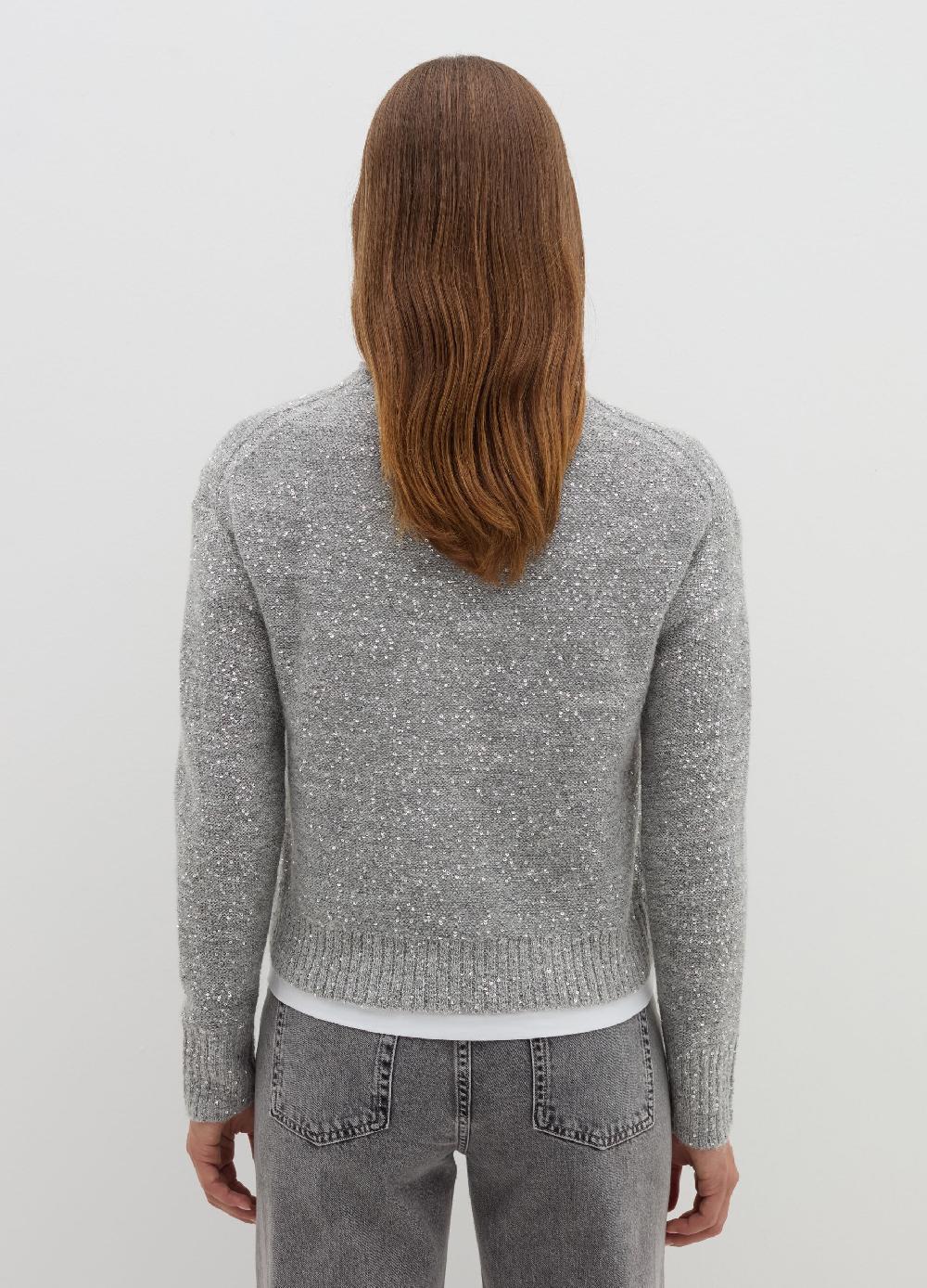 Stefanel Pullover in mohair con micro paillettes Outlet