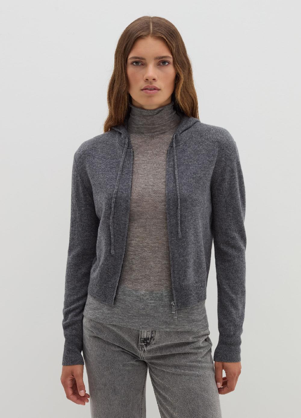 Stefanel Cardigan in lana e cashmere con cappuccio Hotsell
