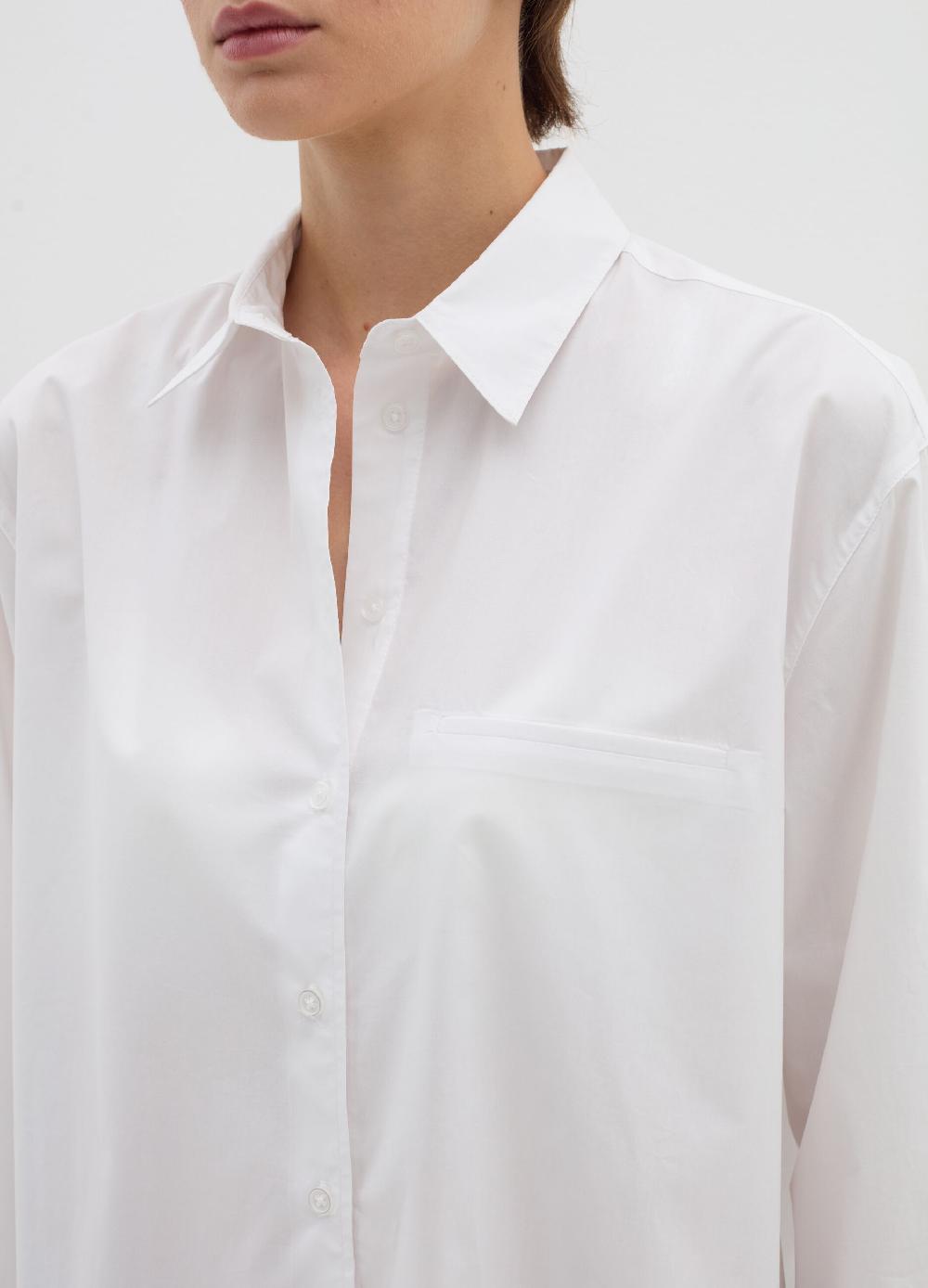Stefanel Camicia in popeline tinta unita Vendita Economica