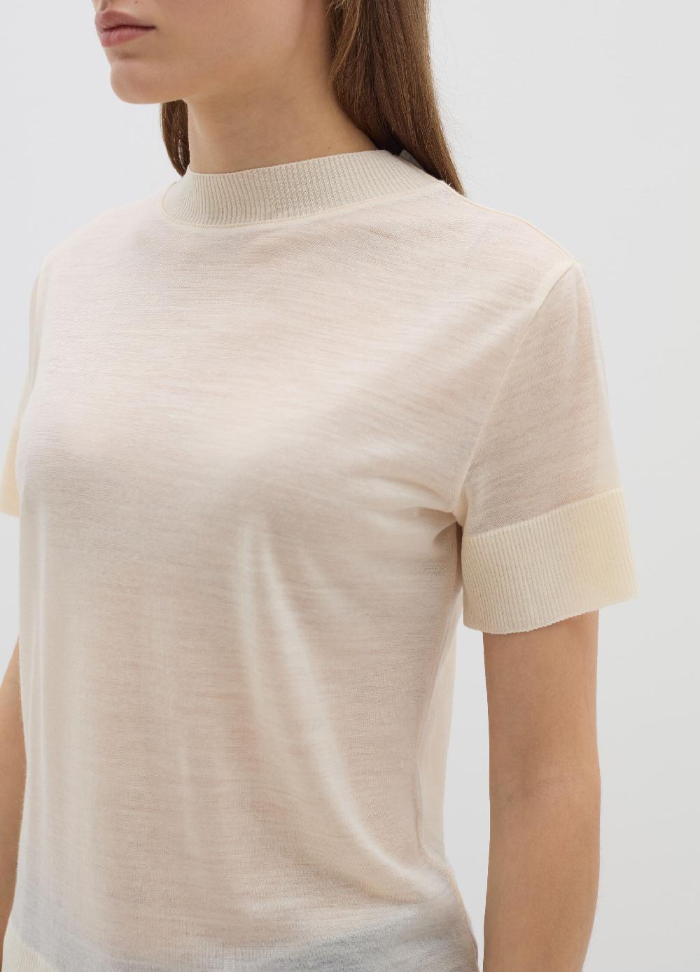 Stefanel T-shirt in lana e Lyocell Moda