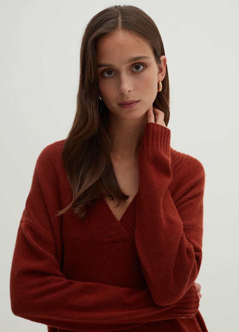 Stefanel Pullover in cashmere con scollo a V 2025