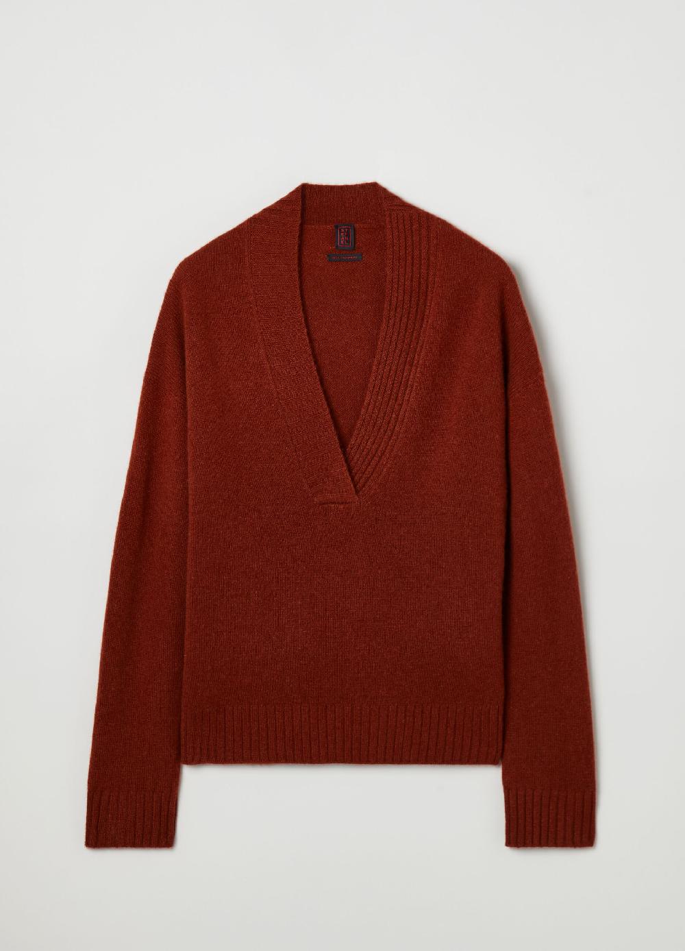 Stefanel Pullover in cashmere con scollo a V 2025