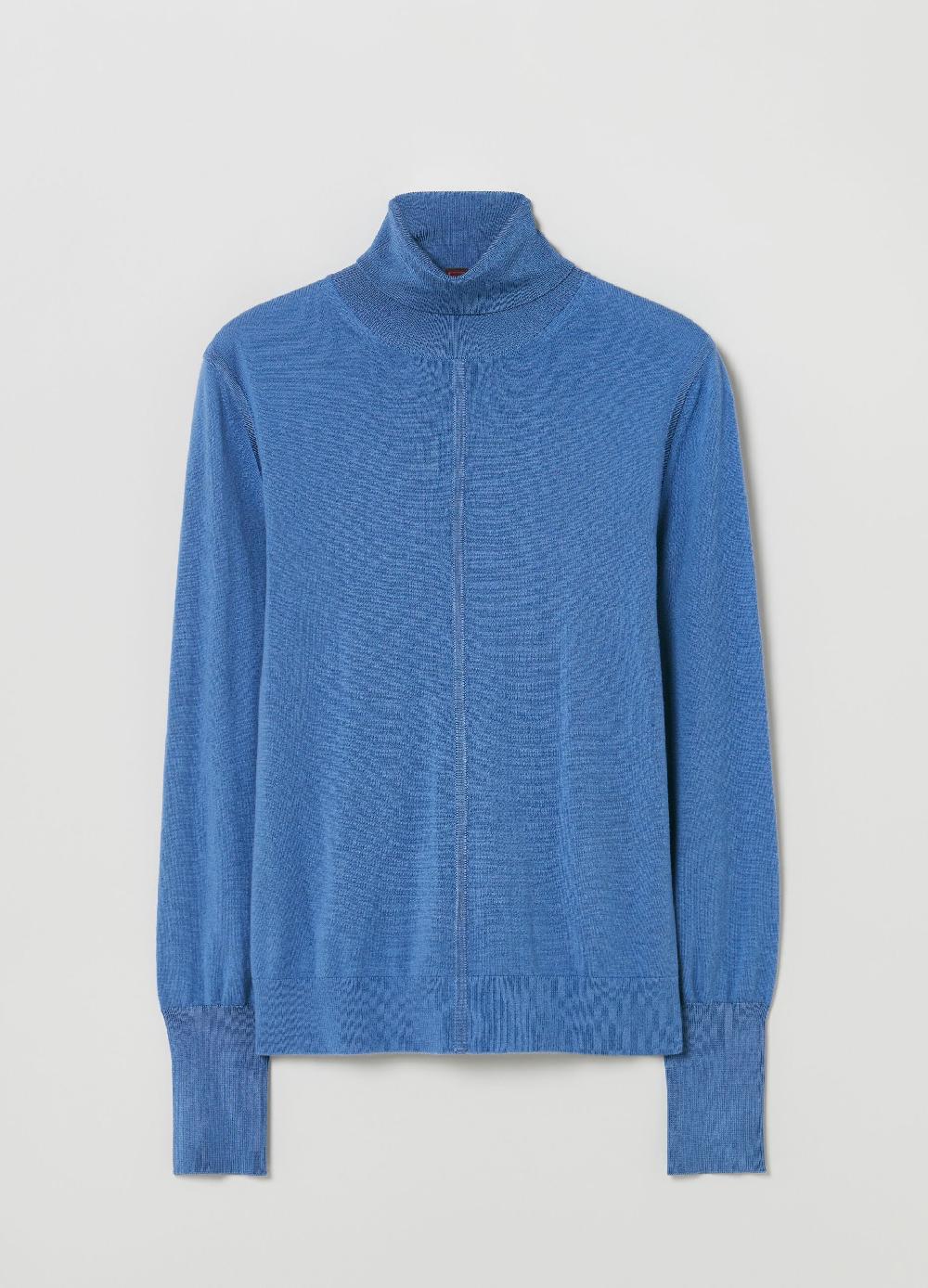 Stefanel Pullover in lana e seta a collo alto Italy