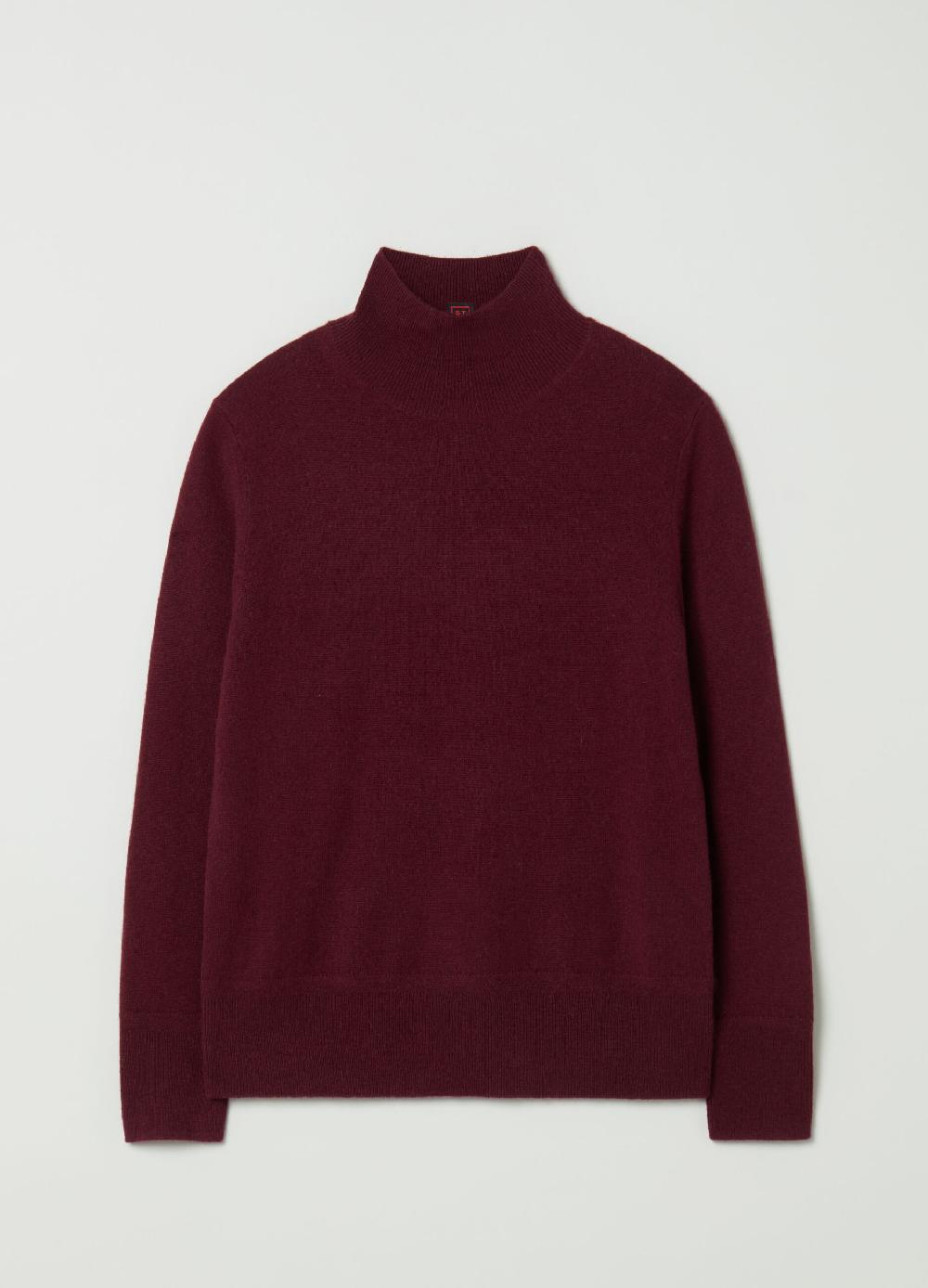 Stefanel Pullover in cashmere a collo alto In Linea