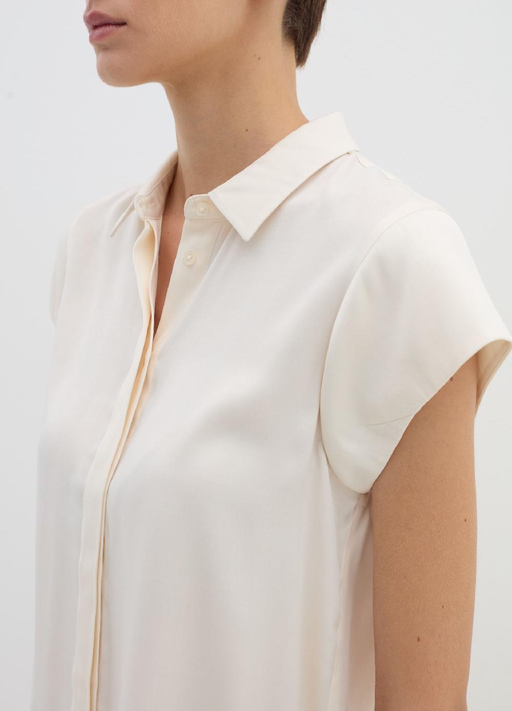Stefanel Camicia in viscosa a maniche corte Nuovo