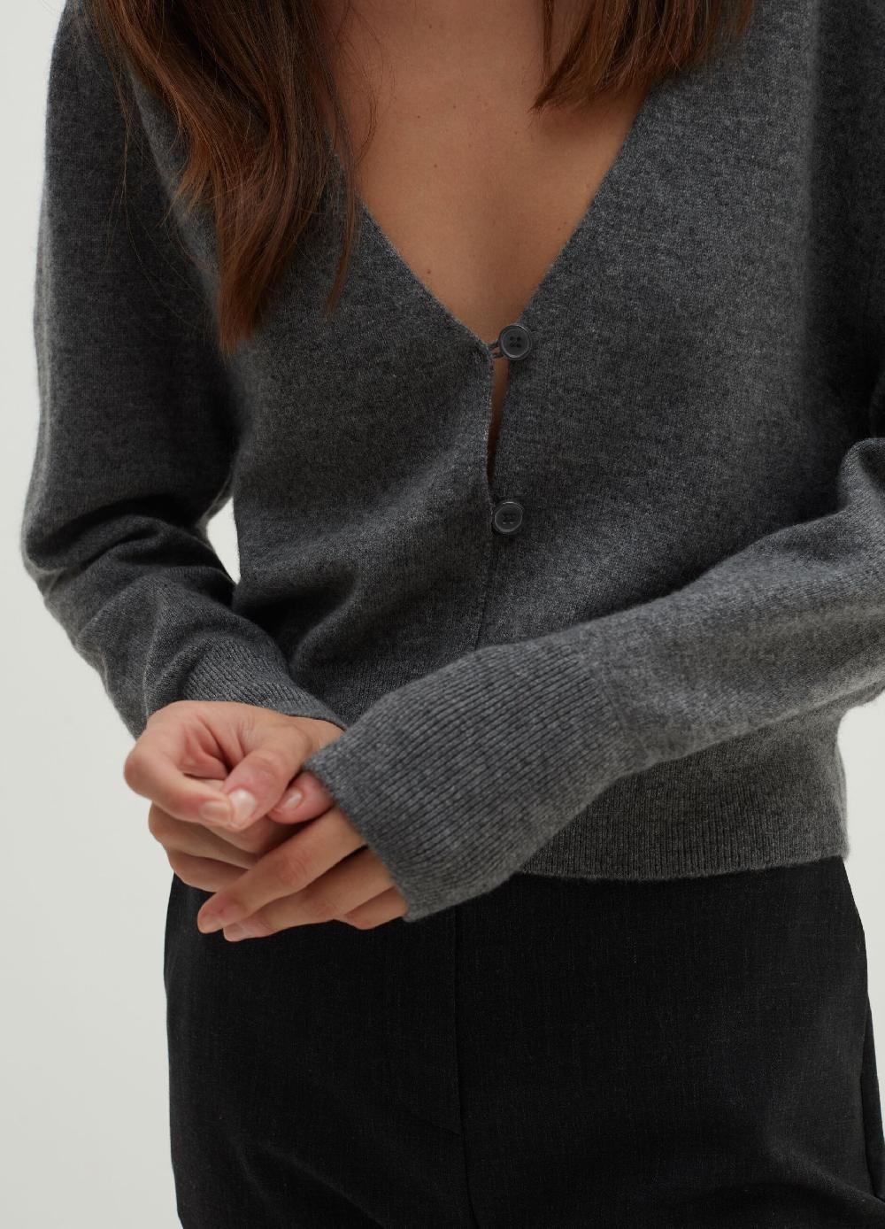 Stefanel Cardigan in cashmere con scollo a V Offerte giornaliere