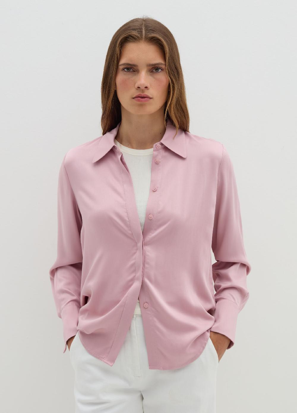 Stefanel Camicia in viscosa satin Prezzo Ridotto