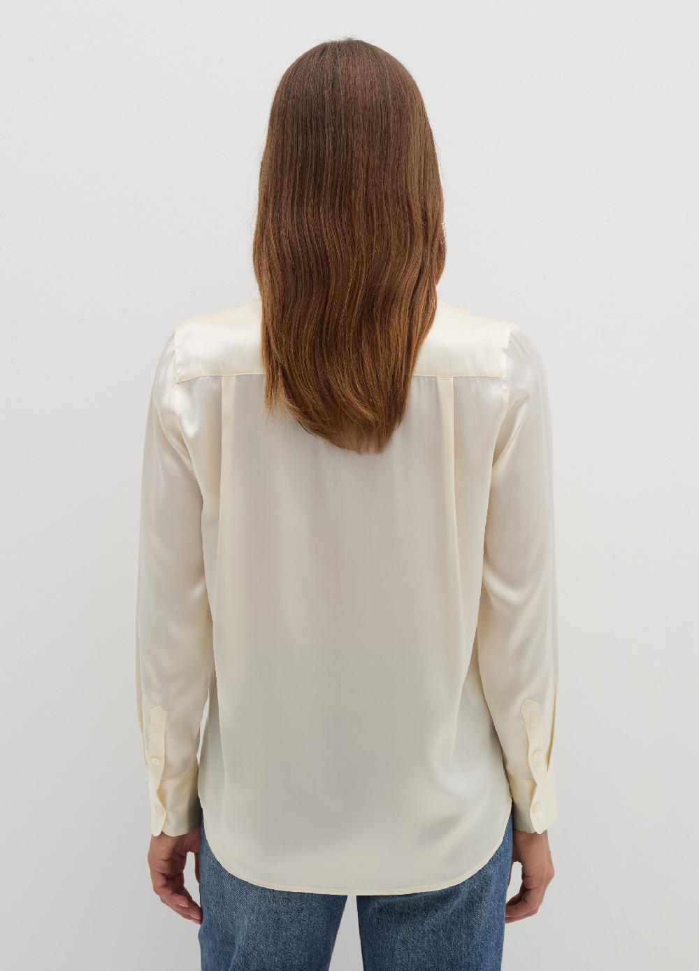 Stefanel Camicia in viscosa satin Vendita Calda