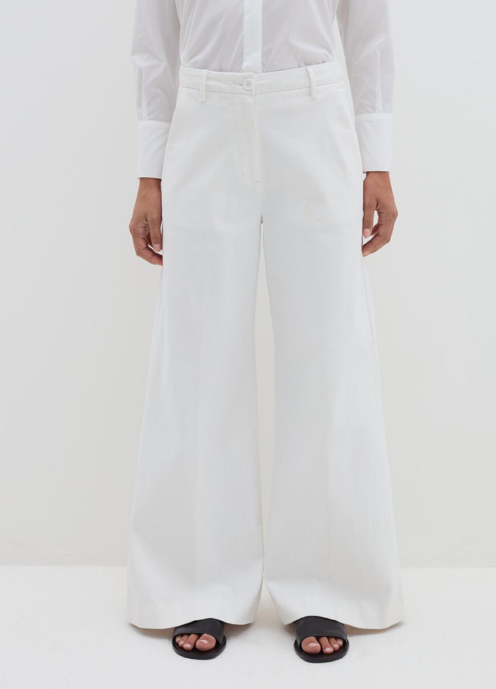 Stefanel Jeans a gamba larga in cotone stretch Vendita Economica